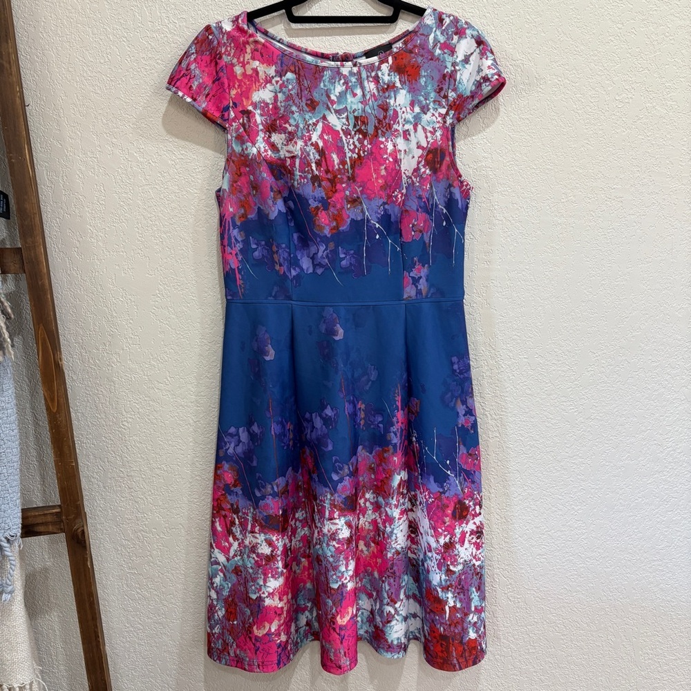 Adrianna Papell‎ Multicolor Floral Dress